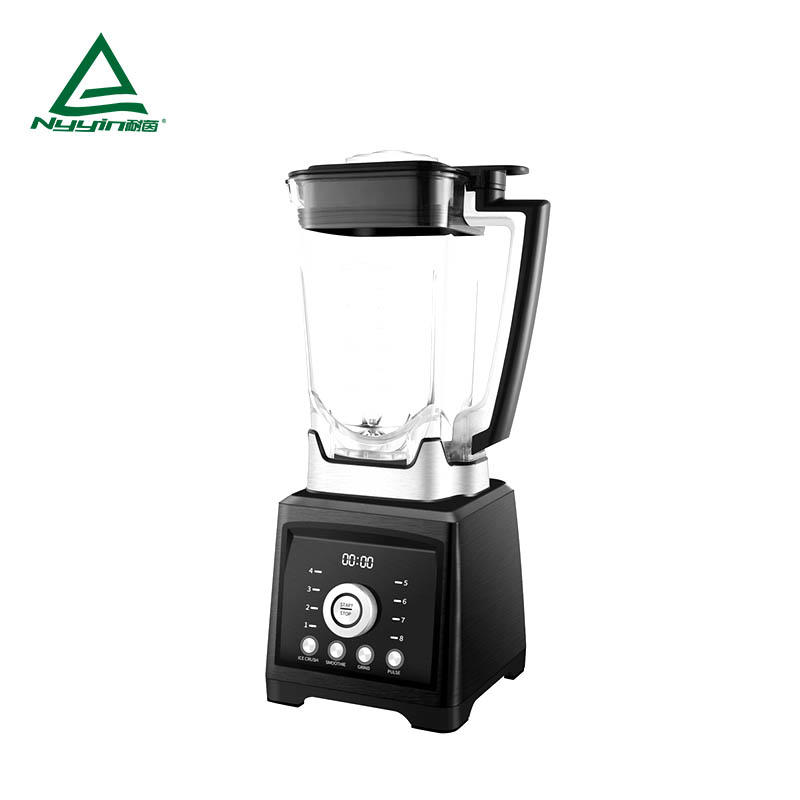 Power Blender with 2.0L Tritan jar, LED display, One rotary knob control of 8 speed levels, 3 buttons of pre-programmed presets and Pulse function button 2000W  NY-8188MJB