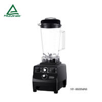 Ice Blender with 2.0L Unbreakable Tritan jar, Safety Switch, Speed Knob and Function Knob of 4 Pre-programmed settings: Smoothie, Juice, Grind, Jam 1500W  NY-8608MXB