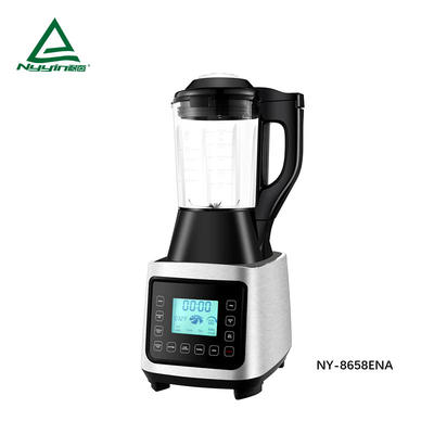 Motor power, 800W heater power quiet soup maker Soup maket with 1.75L High borosilicate glass jar, LCD display, Touch control, 6 pre-programmed presets, Aluminum die cast housing 2000W 1400W NY-8658EXA